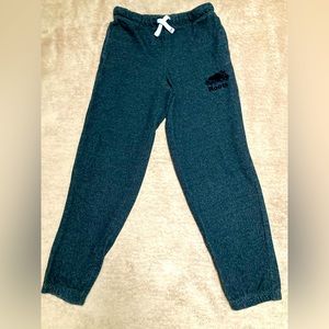 ROOTS kids Legends sweatpants joggers teal size 14
